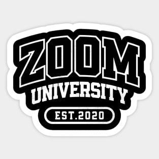 Zoom University Black Sticker